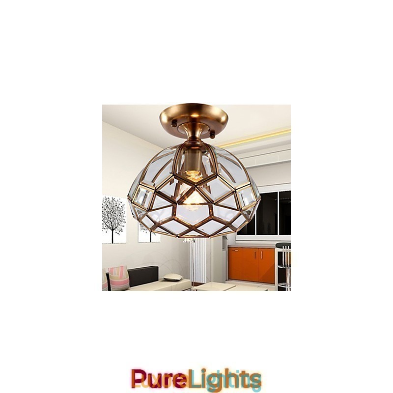 Designer Touch Decorative Flush Mount Traditional Classic Metal