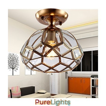 Designer Touch Decorative Flush Mount Traditional Classic Metal