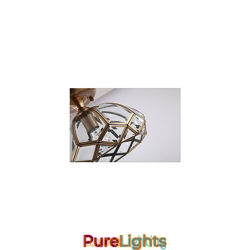 Designer Touch Decorative Flush Mount Traditional Classic Metal