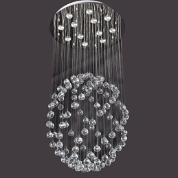 Designer Touch Decorative Modern Contemporary Crystal Chrome Metal Flush Mount