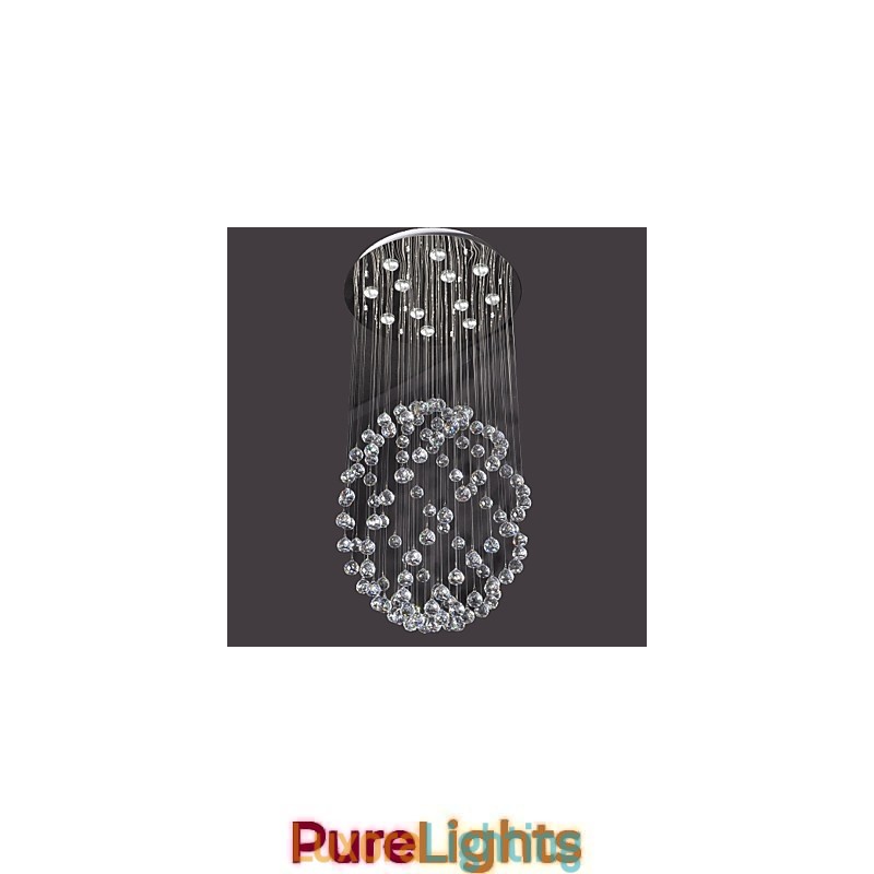 Designer Touch Decorative Modern Contemporary Crystal Chrome Metal Flush Mount