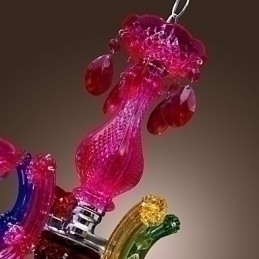 Designer Touch Decorative Traditional Classic Crystal Chrome Acrylic Chandelier