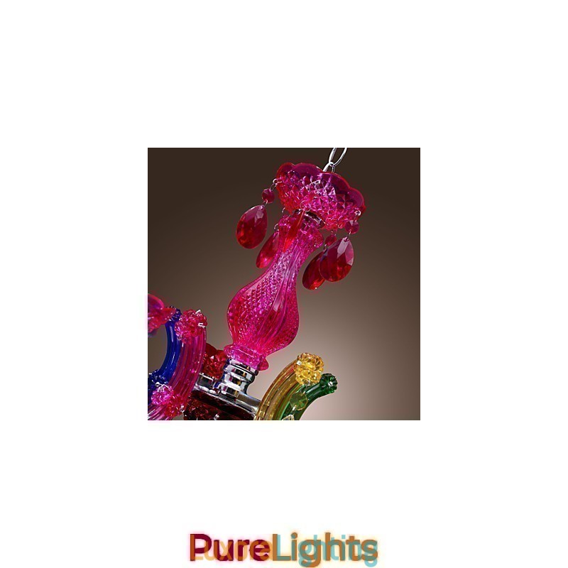 Designer Touch Decorative Traditional Classic Crystal Chrome Acrylic Chandelier