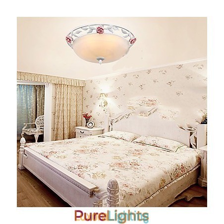 Designer Touch Decorative Modern Contemporary Mini Style Metal Flush Mount