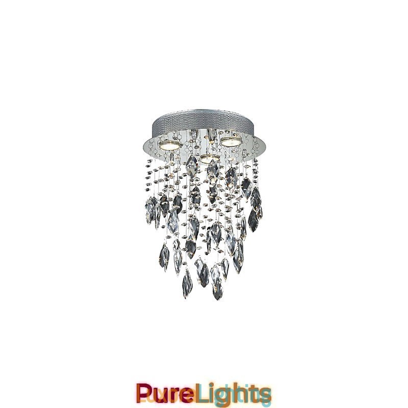 Designer Touch Decorative Semi Flush Mount with 3 Lights