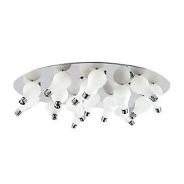 Designer Touch Decorative Modern Flush Mount with 12 Lights in Round (G4 Bulb Base)
