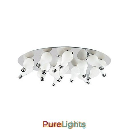 Designer Touch Decorative Modern Flush Mount with 12 Lights in Round (G4 Bulb Base)