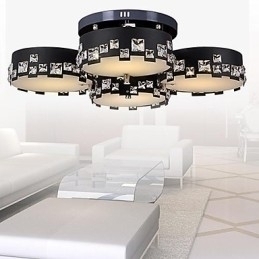 Designer Touch Decorative Modern Contemporary Crystal Metal Flush Mount