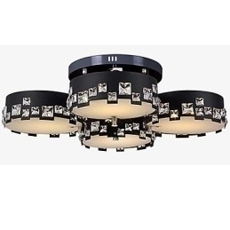 Designer Touch Decorative Modern Contemporary Crystal Metal Flush Mount