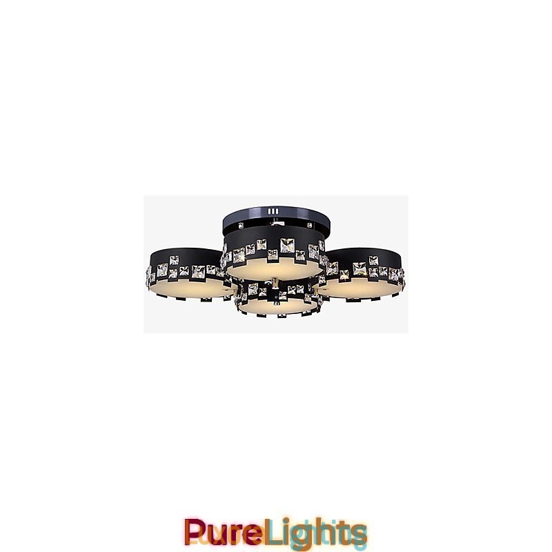 Designer Touch Decorative Modern Contemporary Crystal Metal Flush Mount