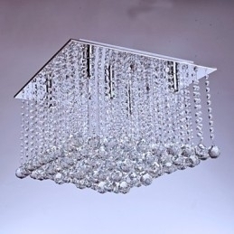 Designer Touch Decorative Flush Mount Crystal Modern Contemporary Metal