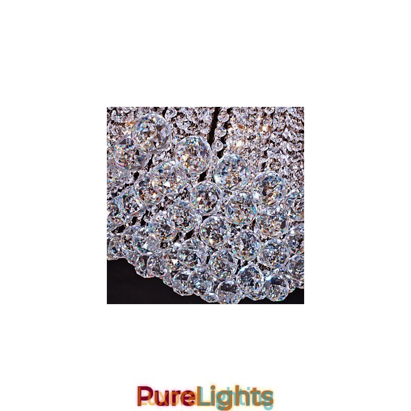 Designer Touch Decorative Flush Mount Crystal Modern Contemporary Metal