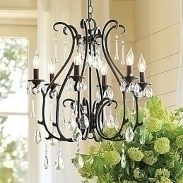 Designer Touch Decorative Modern 6 Light Crystal Chandelier Candle Feature
