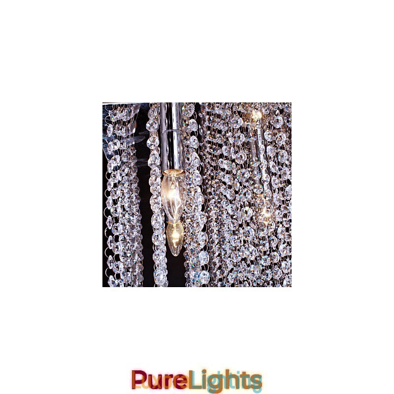 Designer Touch Decorative Flush Mount Crystal Modern Contemporary Metal