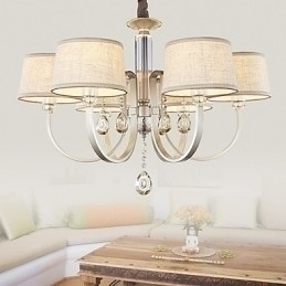 Designer Touch Decorative Country Crystal Painting Metal Chandelier