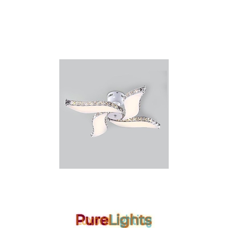 Designer Touch Decorative Modern Contemporary Crystal Metal Flush Mount