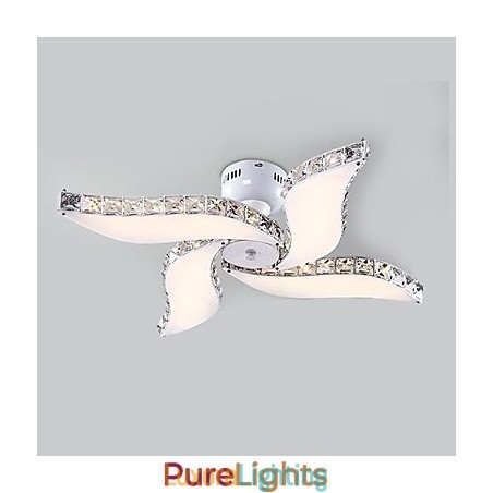 Designer Touch Decorative Modern Contemporary Crystal Metal Flush Mount