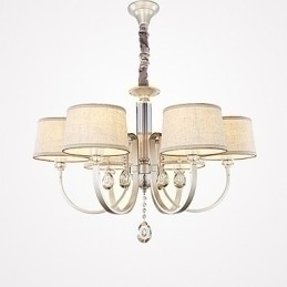 Designer Touch Decorative Country Crystal Painting Metal Chandelier