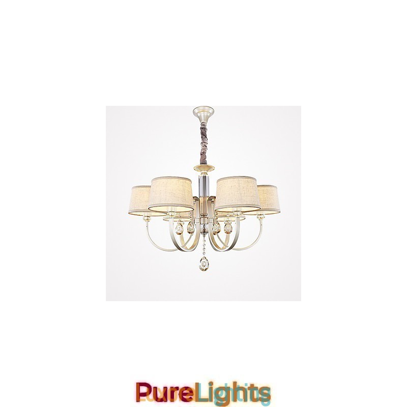 Designer Touch Decorative Country Crystal Painting Metal Chandelier