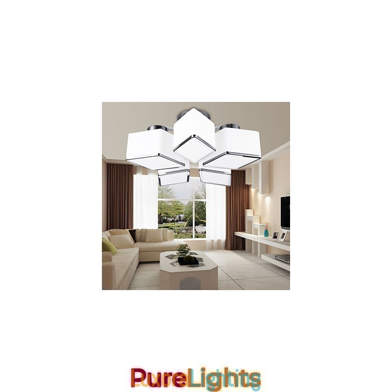 Designer Touch Decorative Flush Mount Modern Contemporary Glass