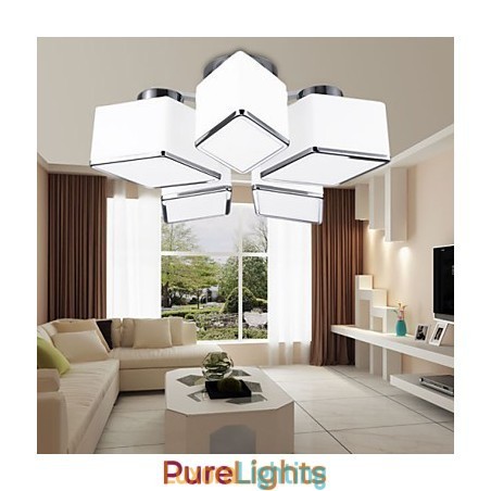 Designer Touch Decorative Flush Mount Modern Contemporary Glass