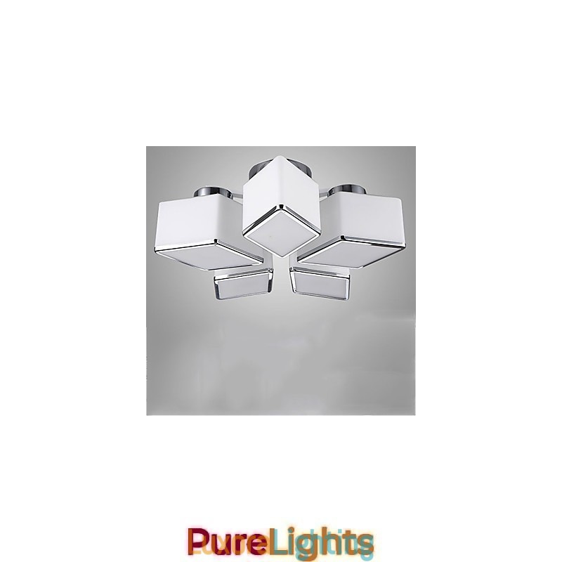 Designer Touch Decorative Flush Mount Modern Contemporary Glass