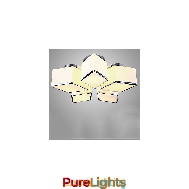 Designer Touch Decorative Flush Mount Modern Contemporary Glass