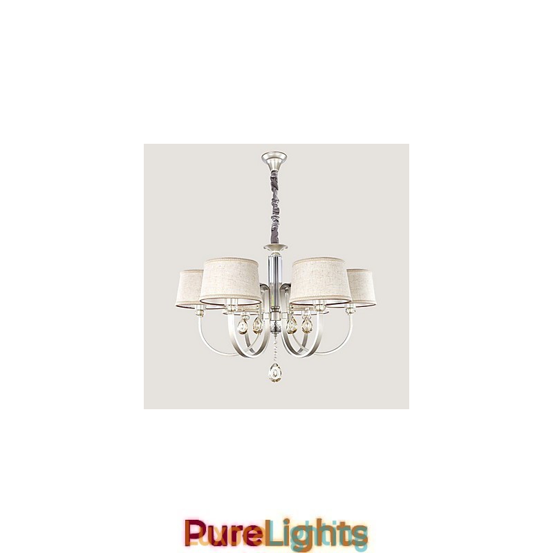 Designer Touch Decorative Country Crystal Painting Metal Chandelier