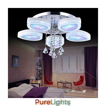 Designer Touch Decorative Flush Mount Modern Contemporary Metal