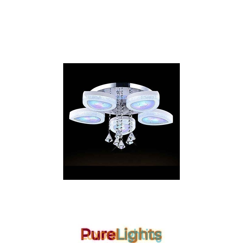 Designer Touch Decorative Flush Mount Modern Contemporary Metal