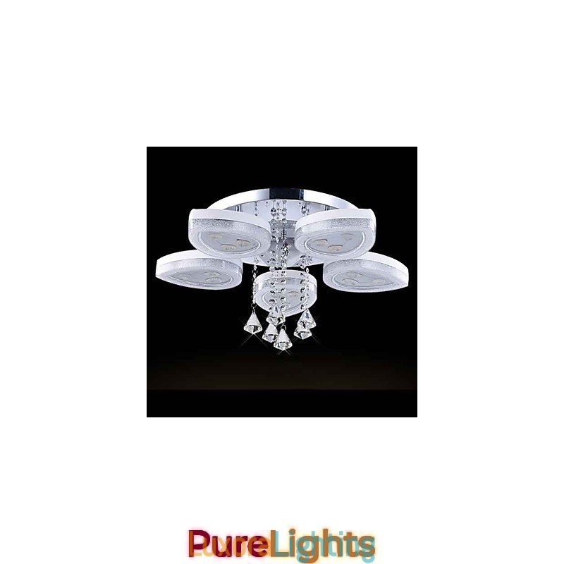 Designer Touch Decorative Flush Mount Modern Contemporary Metal