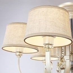 Designer Touch Decorative Country Crystal Painting Metal Chandelier