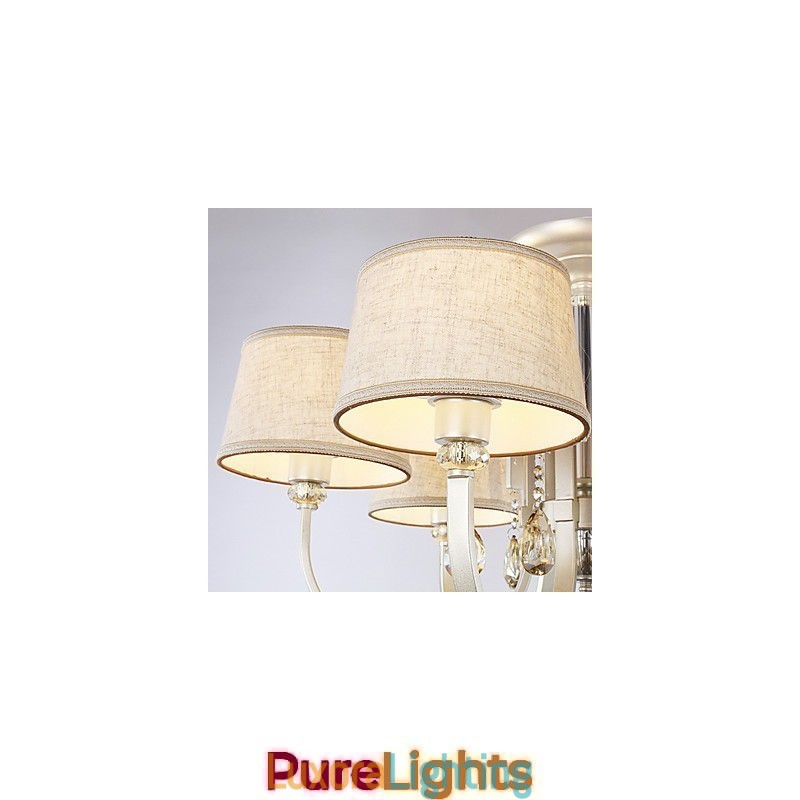 Designer Touch Decorative Country Crystal Painting Metal Chandelier