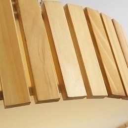 Designer Touch Decorative Flush Mount Traditional Classic Wood Bamboo