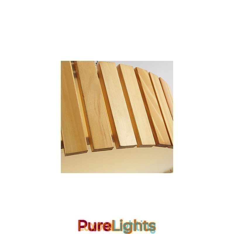 Designer Touch Decorative Flush Mount Traditional Classic Wood Bamboo