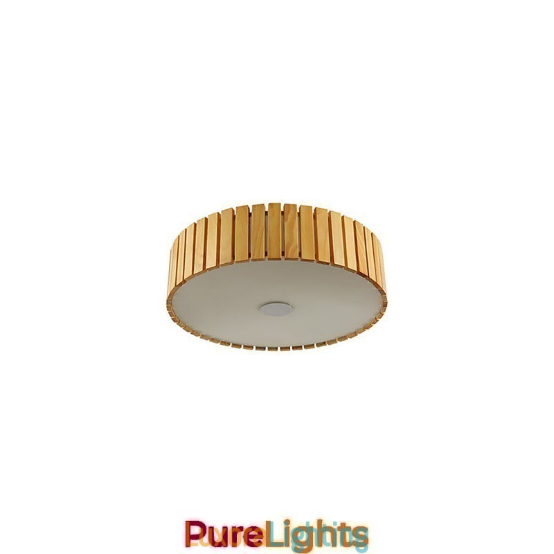 Designer Touch Decorative Flush Mount Traditional Classic Wood Bamboo