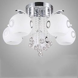 Designer Touch Decorative Flush Mount Crystal Modern Contemporary Glass