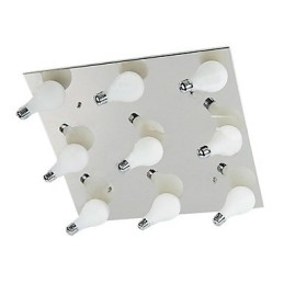Designer Touch Decorative Modern Flush Mount with 9 Lights in Square (G4 Bulb Base)