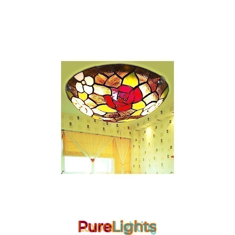 Designer Touch Decorative Mediterranean Sweet Children Absorb Dome Light Rose 50 Cm in Diameter