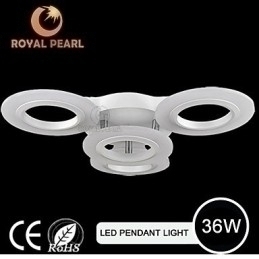 Designer Touch Decorative Modern Pendant Light Four Heads Acrylic Circle Light