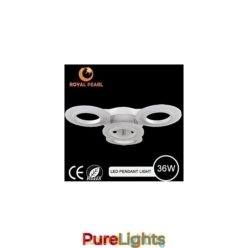 Designer Touch Decorative Modern Pendant Light Four Heads Acrylic Circle Light