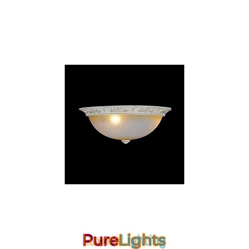 Designer Touch Decorative White Flush Mount Light Yellow White Glass Resin Pattern Carving European Classic