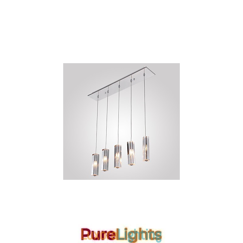 Designer Touch Decorative Modern Contemporary Island Crystal Chrome Metal Pendant Light