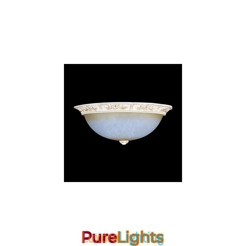 Designer Touch Decorative White Flush Mount Light Yellow White Glass Resin Pattern Carving European Classic