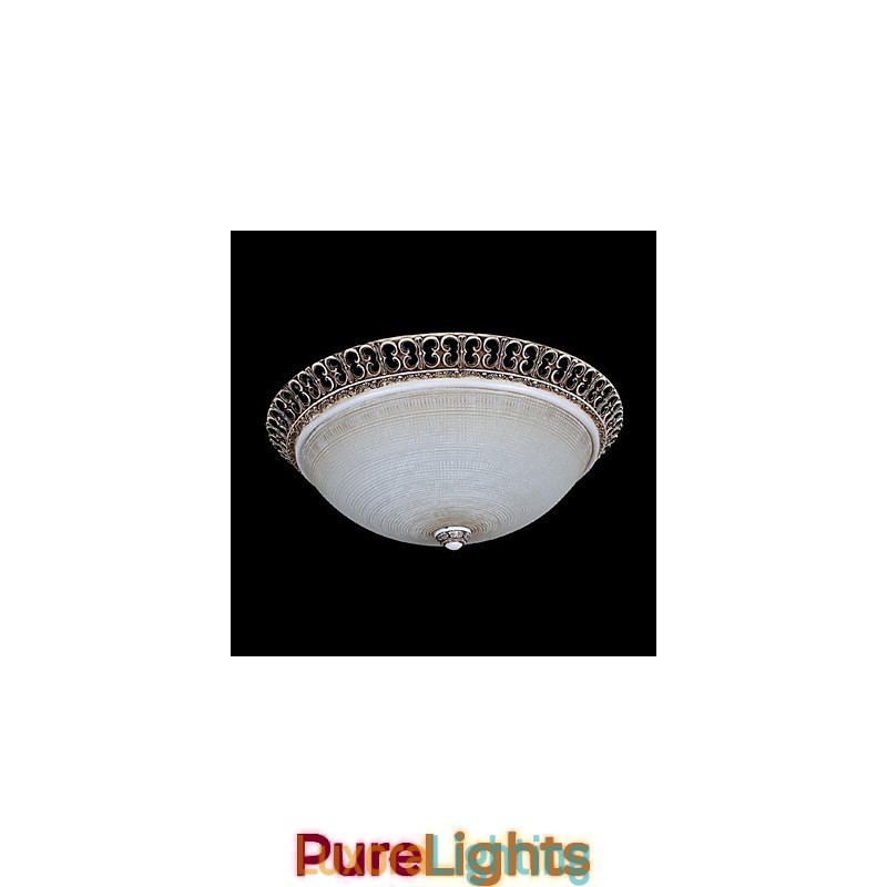 Designer Touch Decorative Dark Brown Flush Mount Light Glass Resin Pattern Carving European Classic