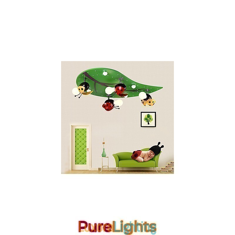 Designer Touch Decorative Flush Mount Modern Contemporary Wood Bamboo