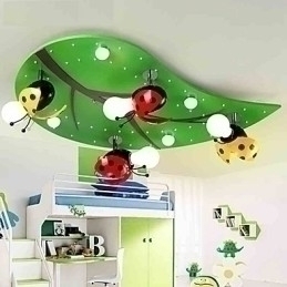 Designer Touch Decorative Flush Mount Modern Contemporary Wood Bamboo