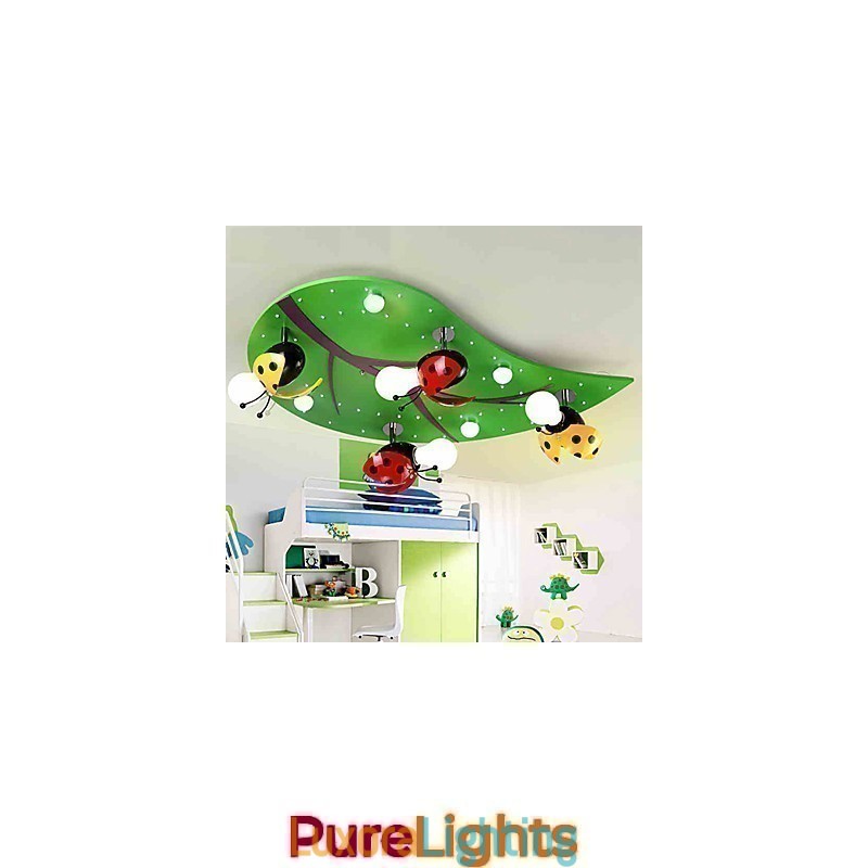 Designer Touch Decorative Flush Mount Modern Contemporary Wood Bamboo