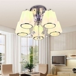 Designer Touch Decorative Flush Mount Crystal Modern Contemporary Glass