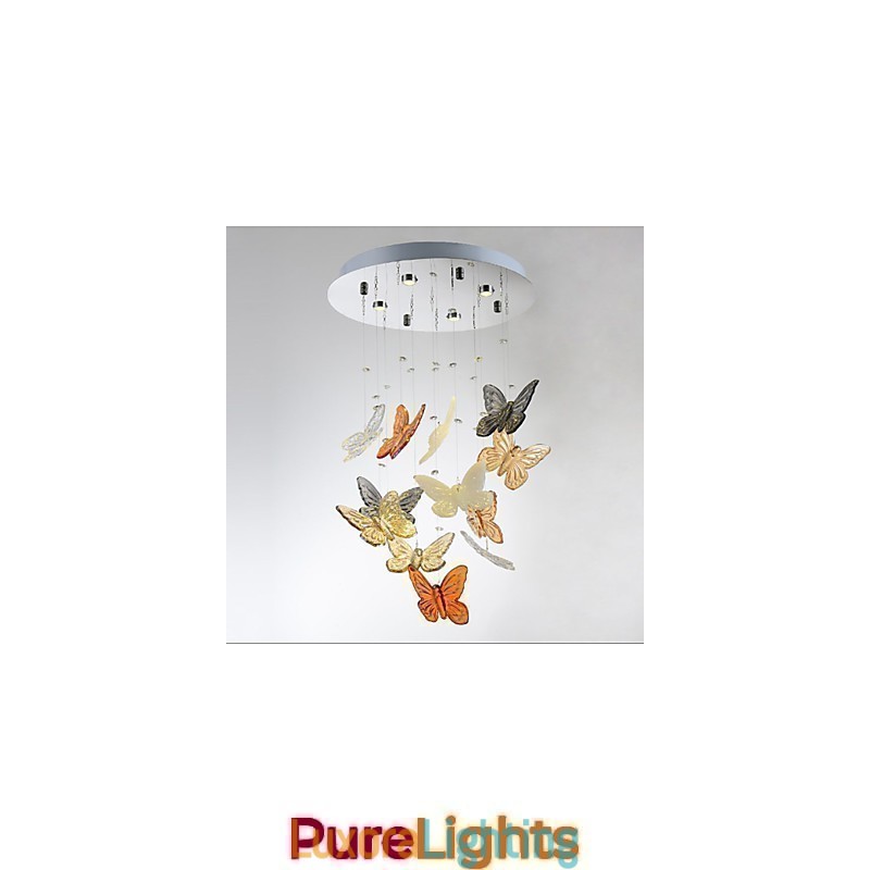 Designer Touch Decorative Crystal Lamp Circular Butterfly Crystal Lamp 4